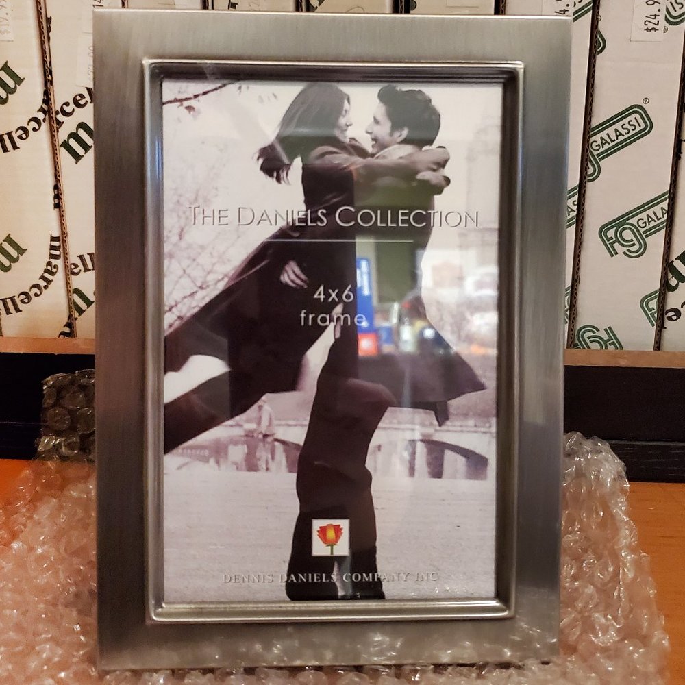 Dennis Daniels Pewter Classic Step 4"x6" Photo Frame #P0704P New in Box